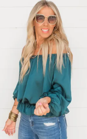 Off Shoulder Balloon Sleeve Top | FINAL SALE