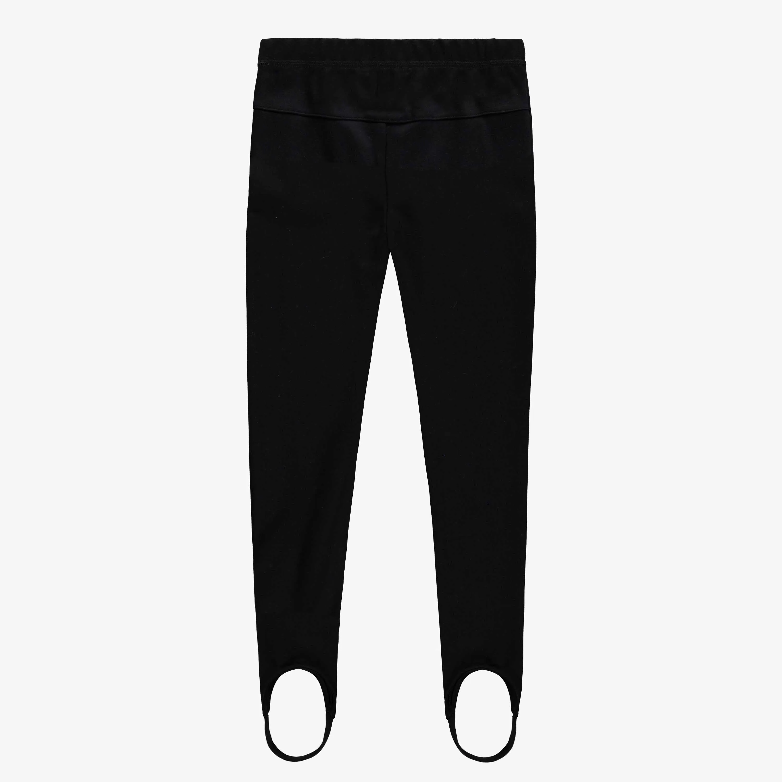 Pantalon fuseau charcoal avec attache pour les pieds en Ponte de Roma, enfant || Charcoal stirrup pants with foot clips in Ponte de Roma, child
