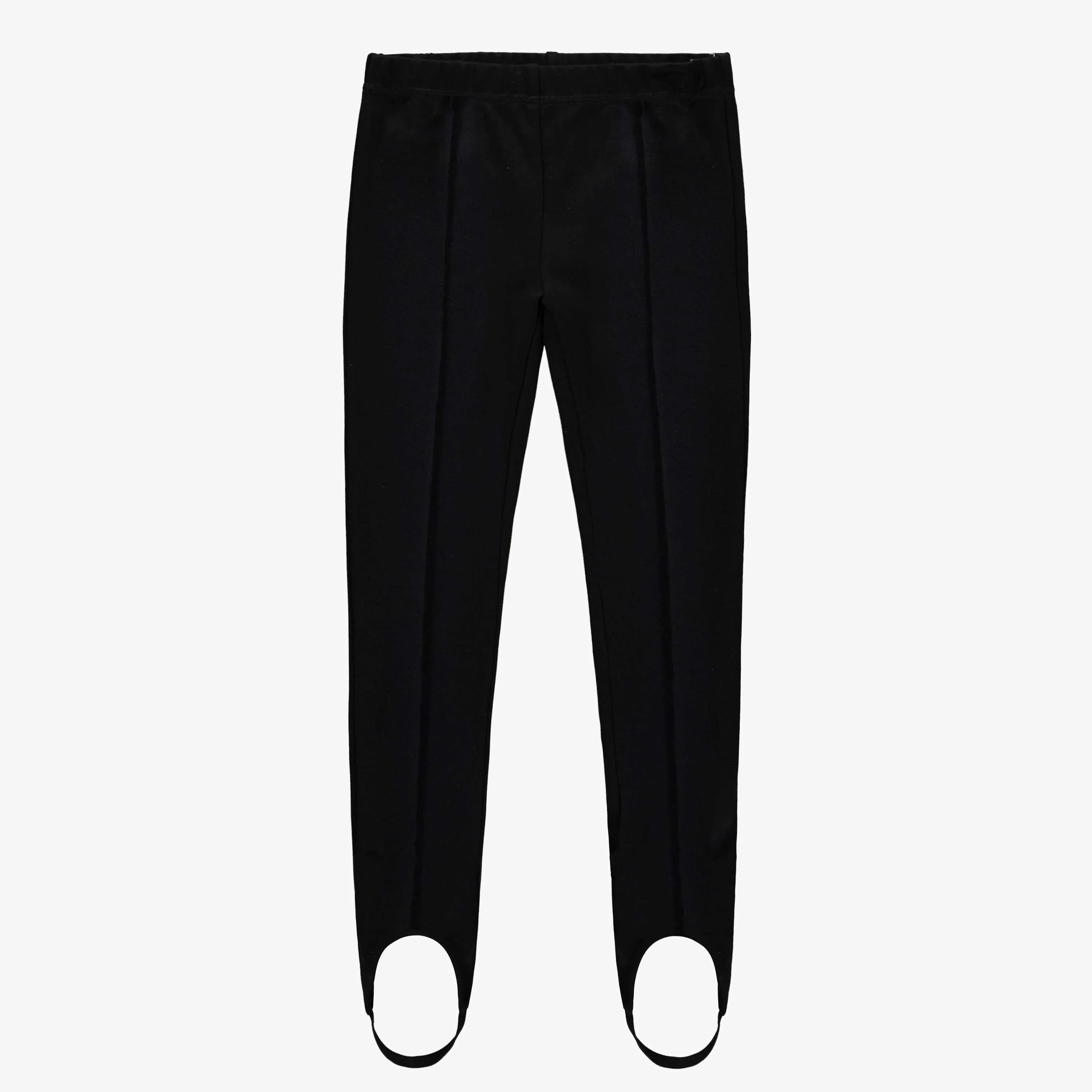 Pantalon fuseau charcoal avec attache pour les pieds en Ponte de Roma, enfant || Charcoal stirrup pants with foot clips in Ponte de Roma, child