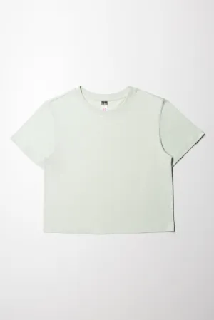 Plain Slub Regular Tshirt Sage