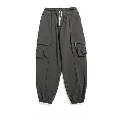 Retro Multi-pocket Overalls