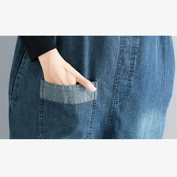 Ripped Patch Literary Retro Harlan Women's Overall