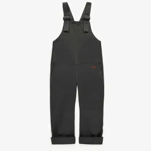 Salopette ample charcoal en coton, enfant || Loose fit charcoal overalls in cotton, child