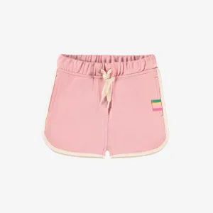 Short rose en coton français, bébé || Sporty pink shorts in French terry, baby