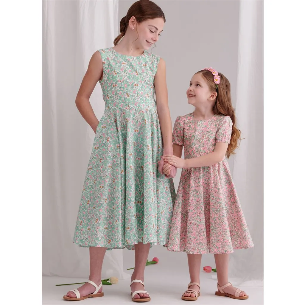 Simplicity Sewing Pattern S9799 Children's and Girls' Dresses