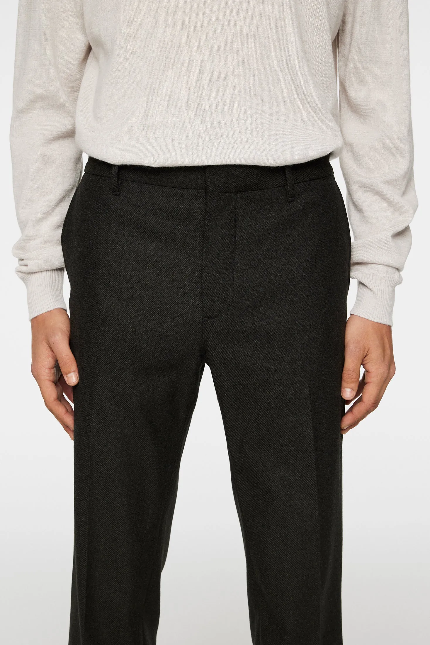 Soren Twill Cash Flannel Pants / Forest Green