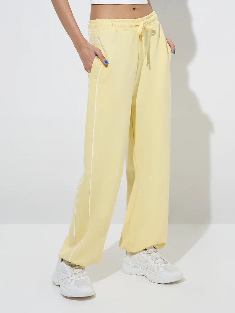 Studiofit Yellow High-Rise Track Pants