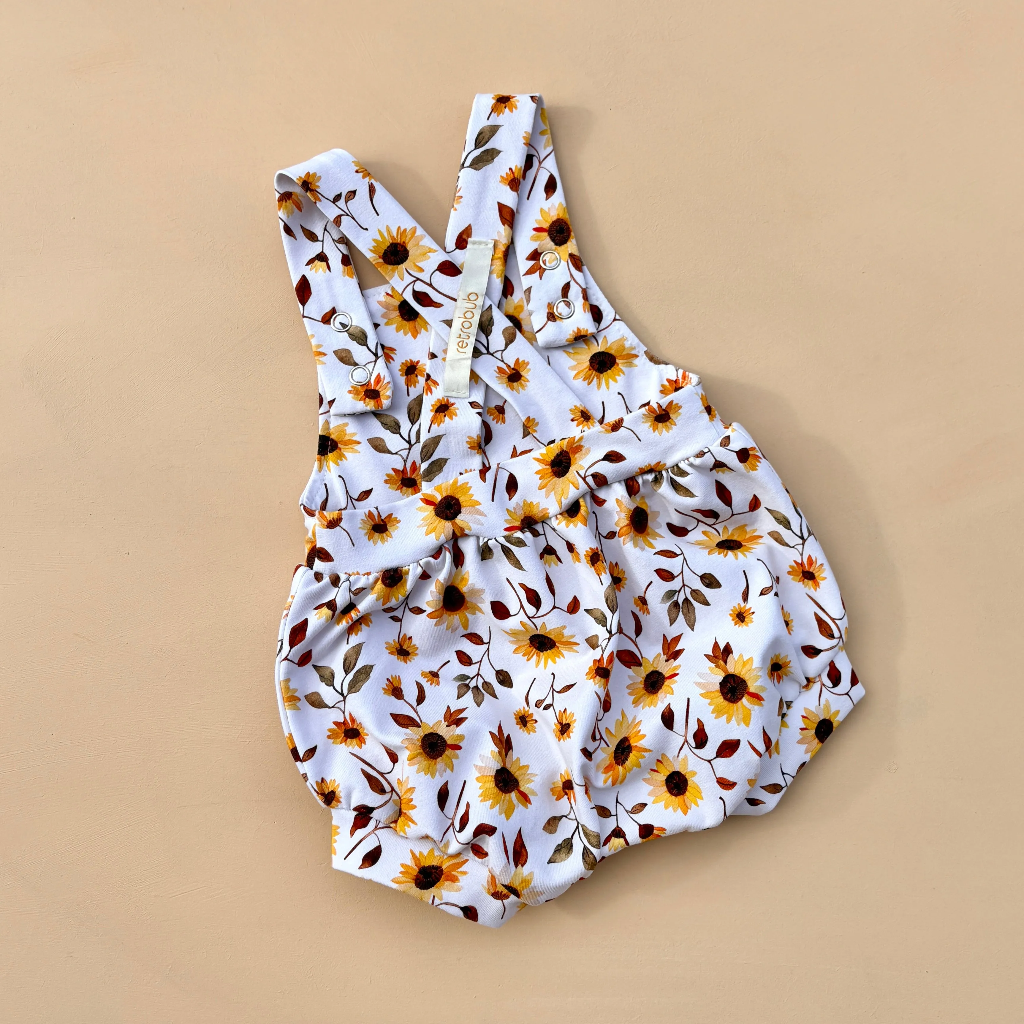 SUNFLOWERS bubble overalls