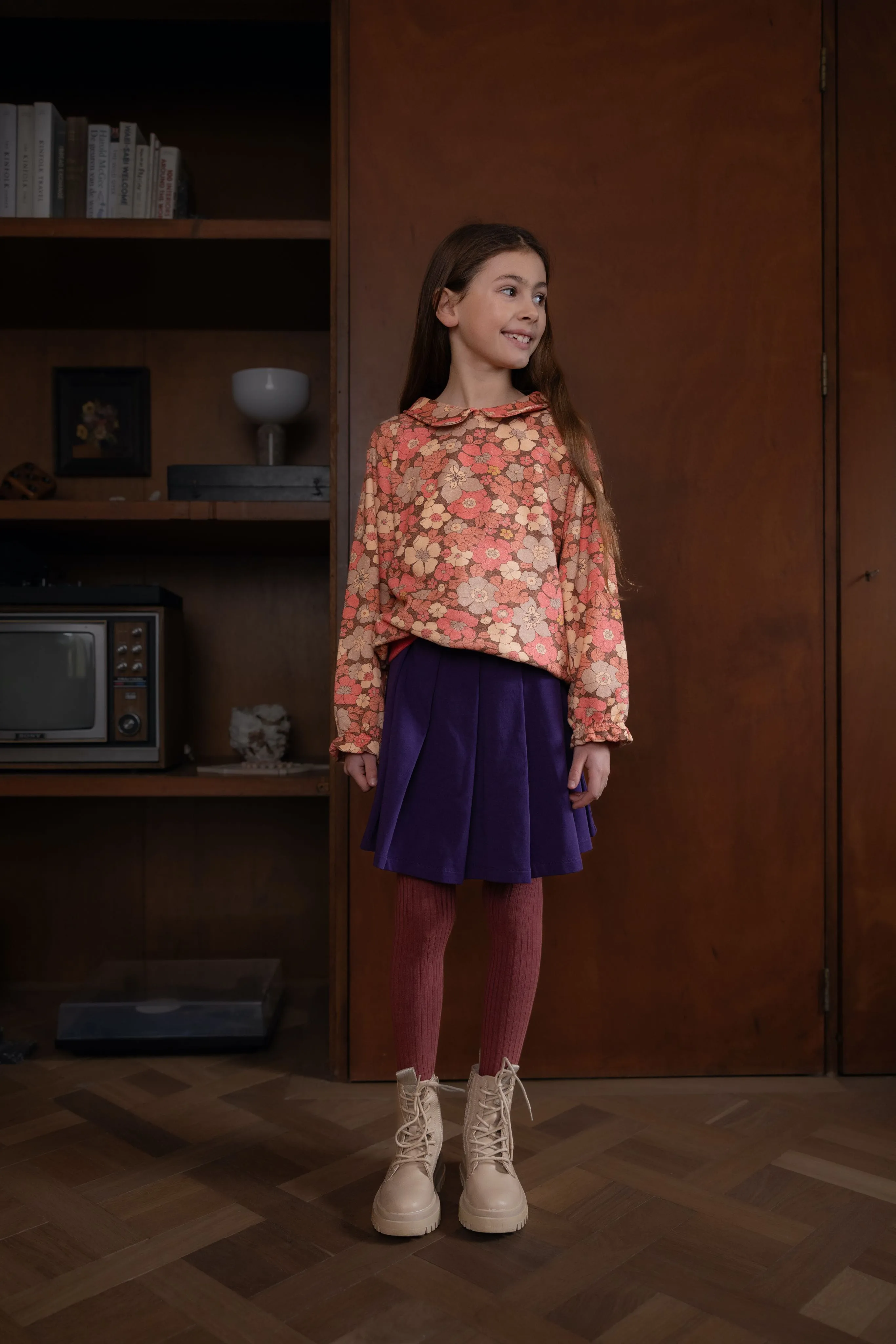 Sweater Collar Flowerpower Peach