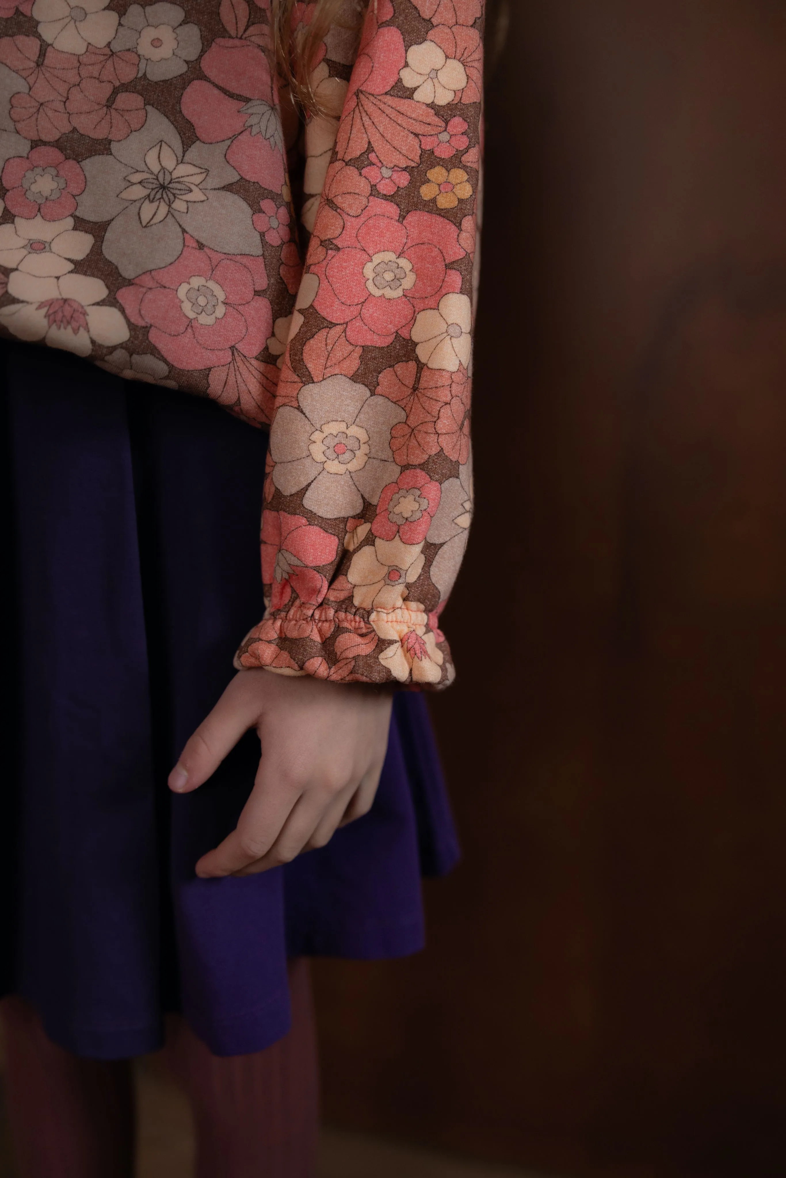 Sweater Collar Flowerpower Peach