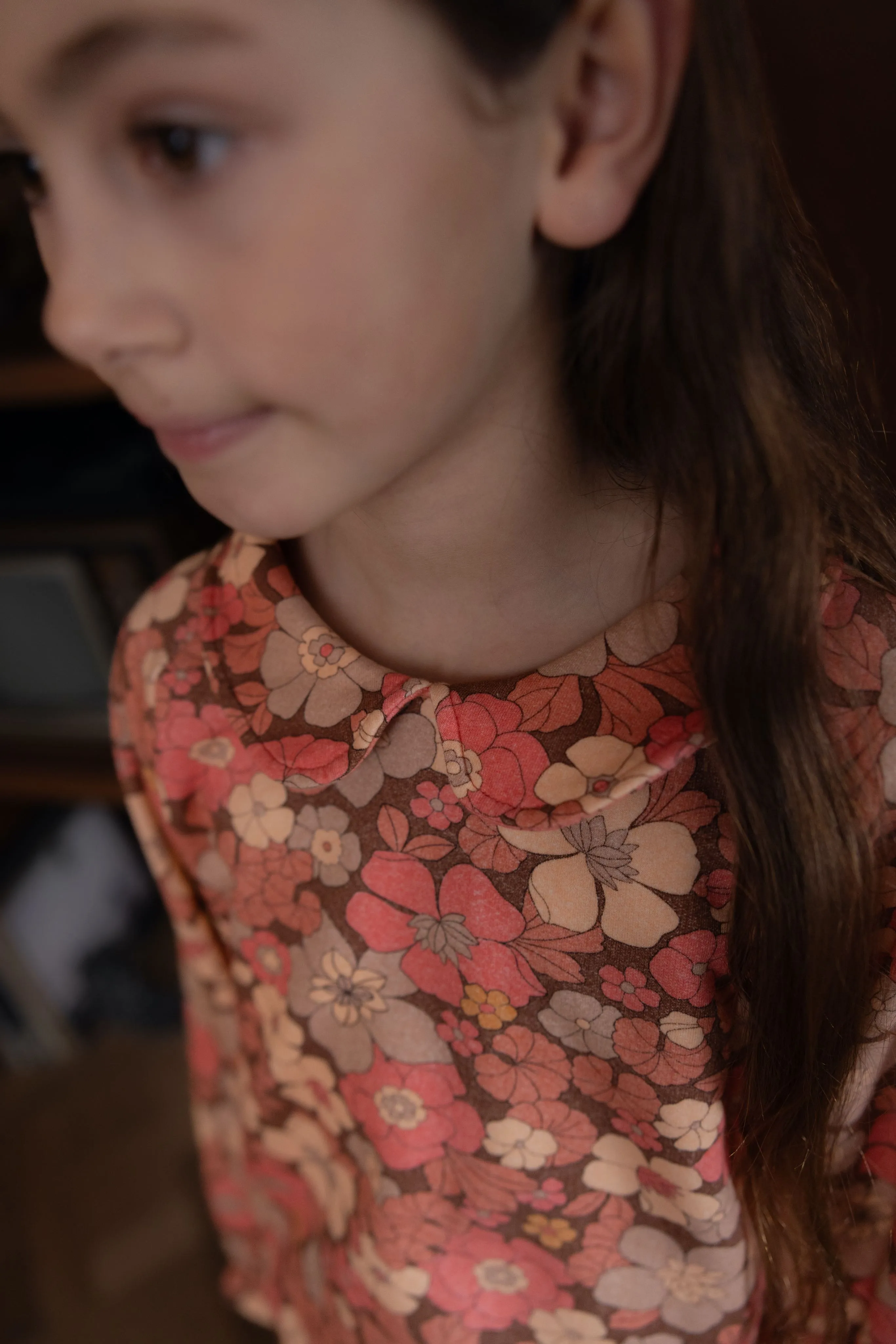 Sweater Collar Flowerpower Peach