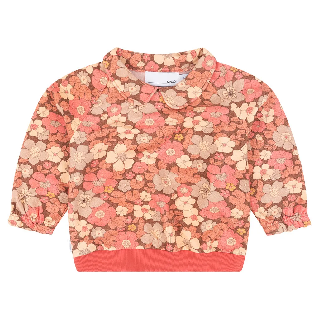 Sweater Collar Flowerpower Peach