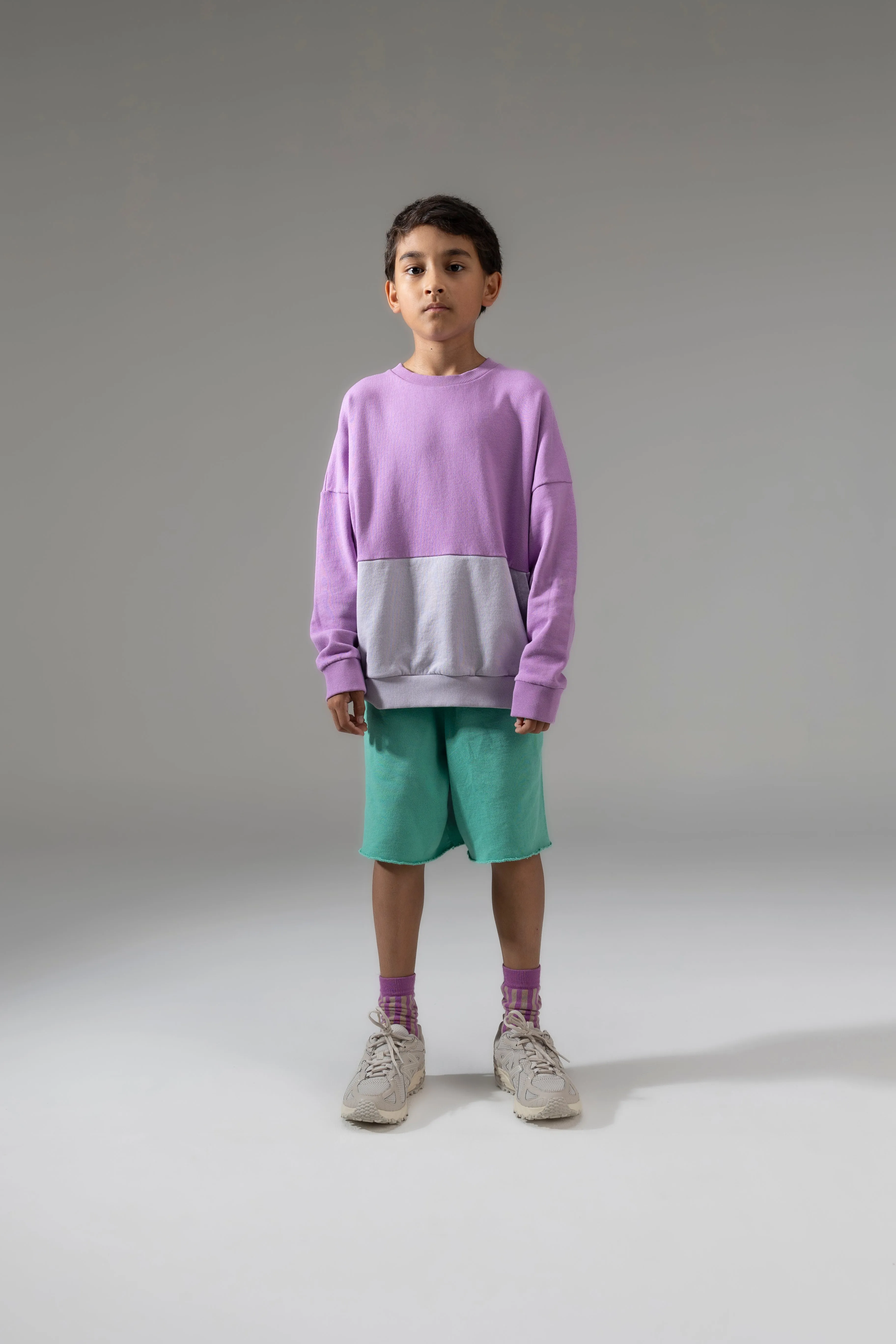 Sweater Oversized Raindrops Violet