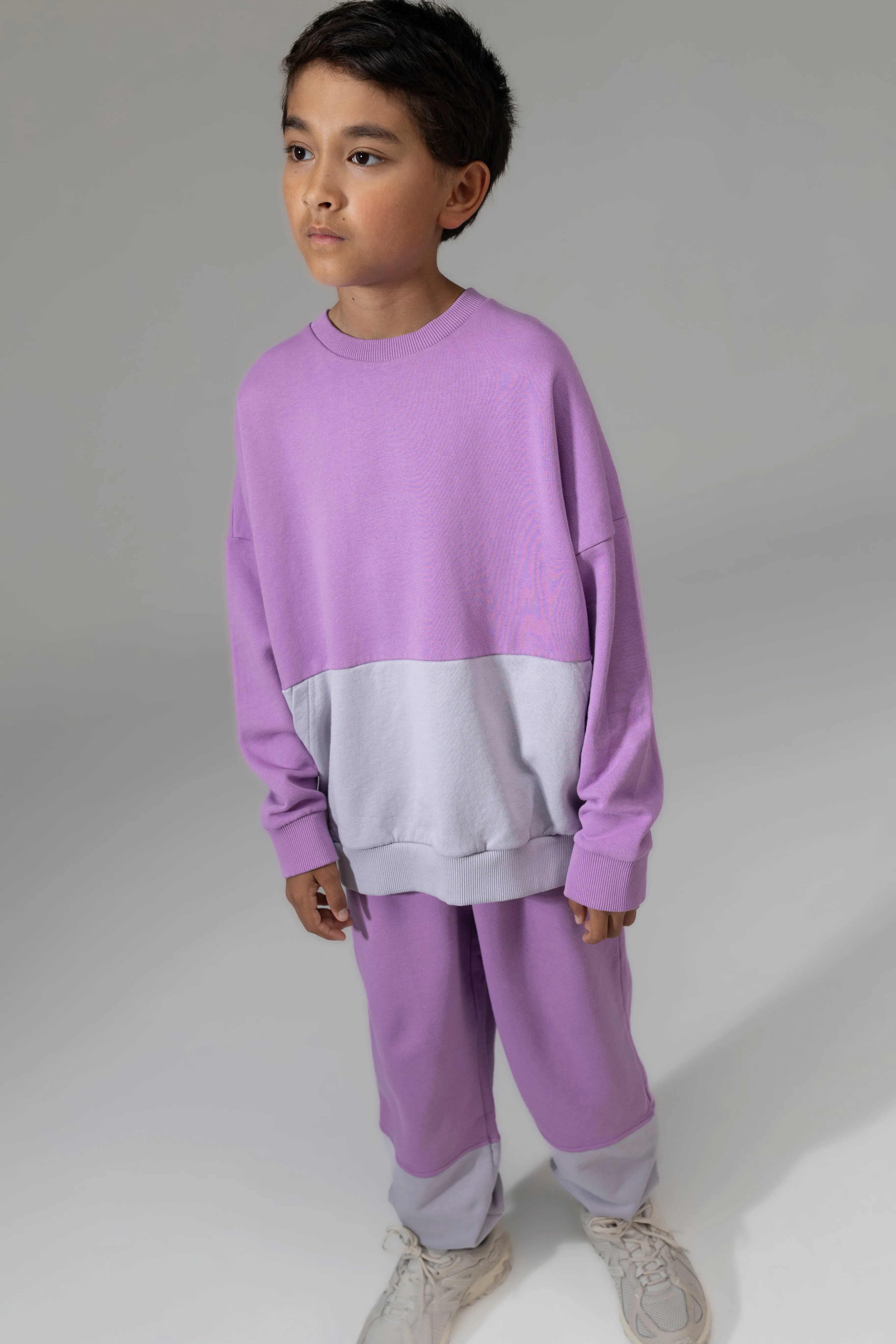Sweater Oversized Raindrops Violet