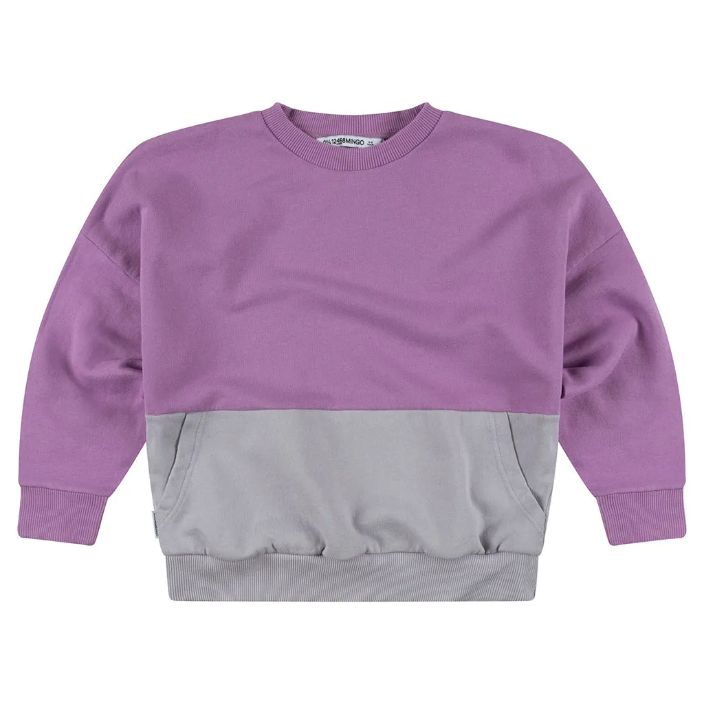 Sweater Oversized Raindrops Violet