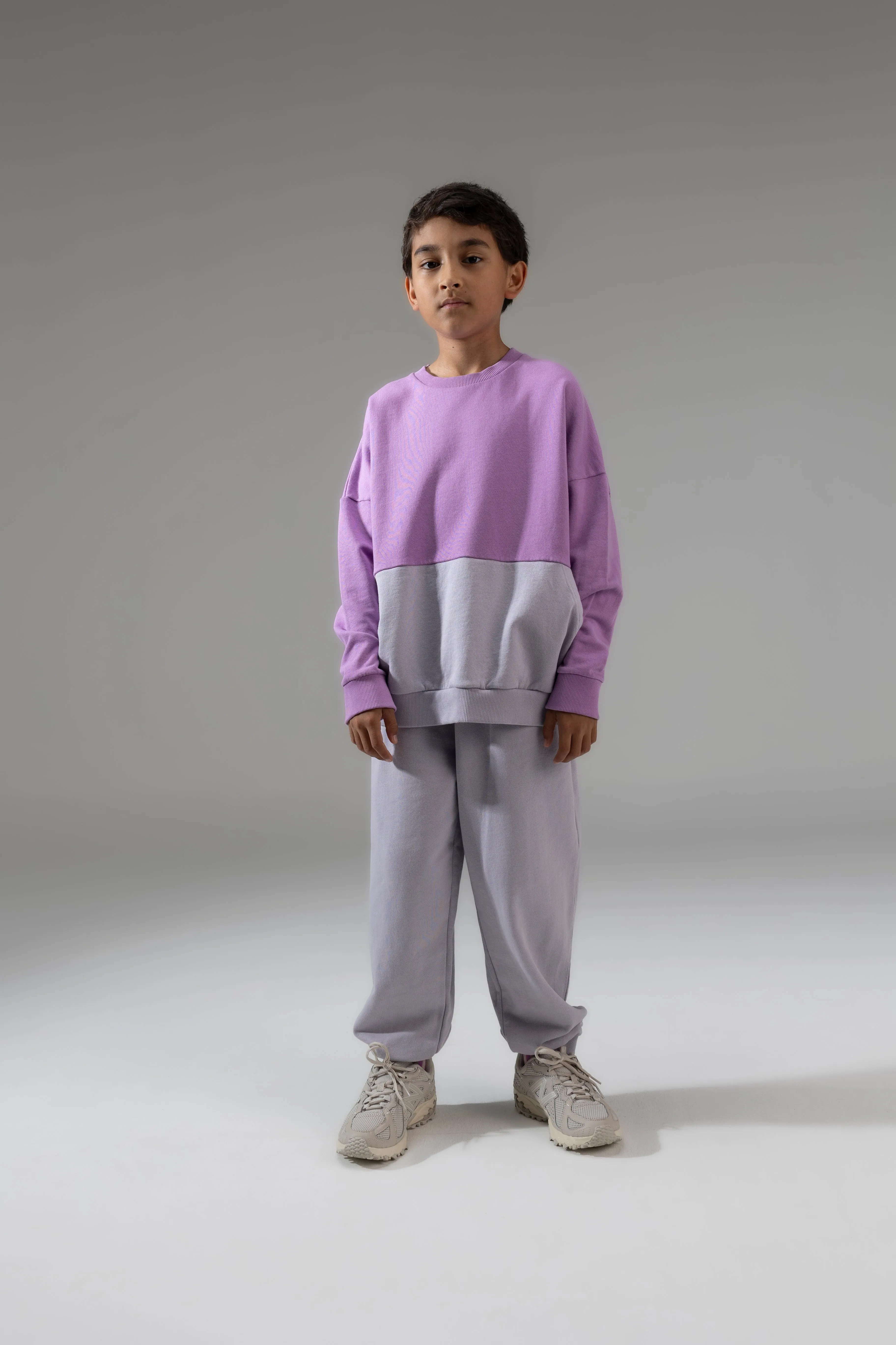 Sweater Oversized Raindrops Violet