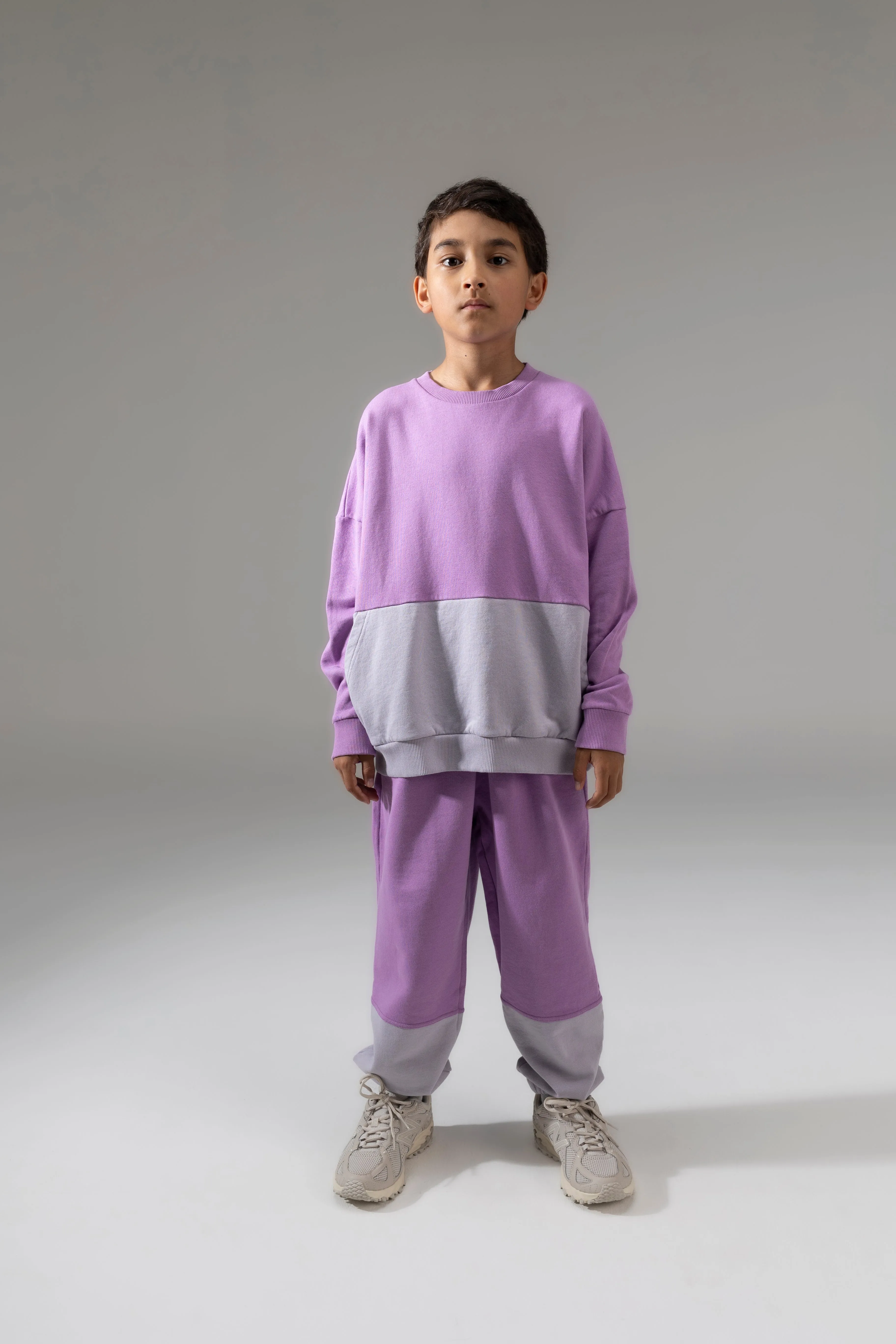 Sweater Oversized Raindrops Violet