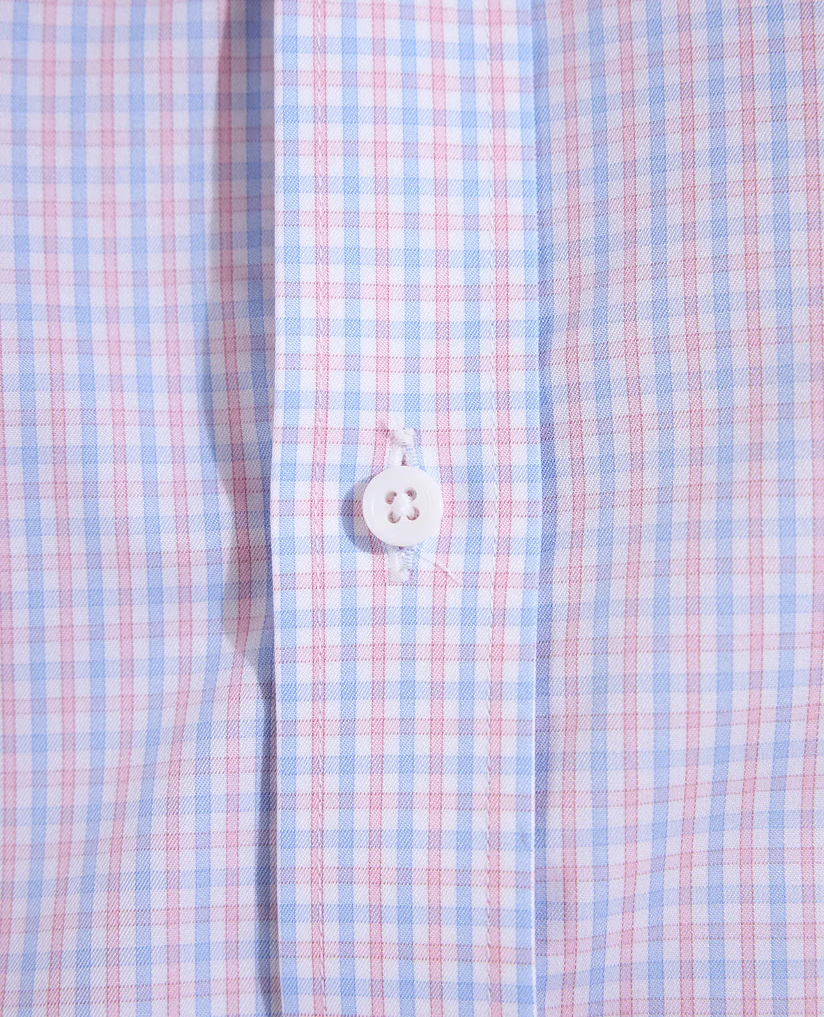 The Brookes - Thomas Mason Multi Gingham Dress Shirt - Blue/Pink