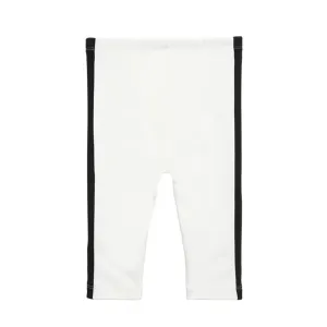 The Tiny Leggings - White with black facing