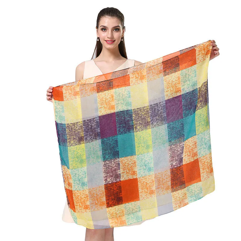 Vivid Candy Colors Printed Scarves