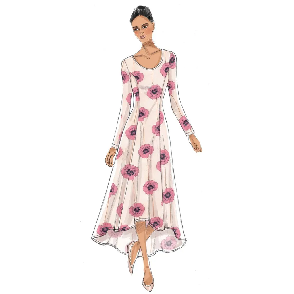 Vogue Pattern V9199 Misses' Knit Fit and Flare Dresses
