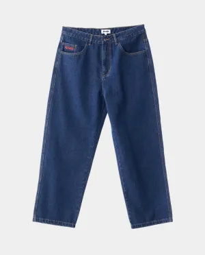 XLarge - Embroidered Pocket Bull Denim Pant - Raw Indigo