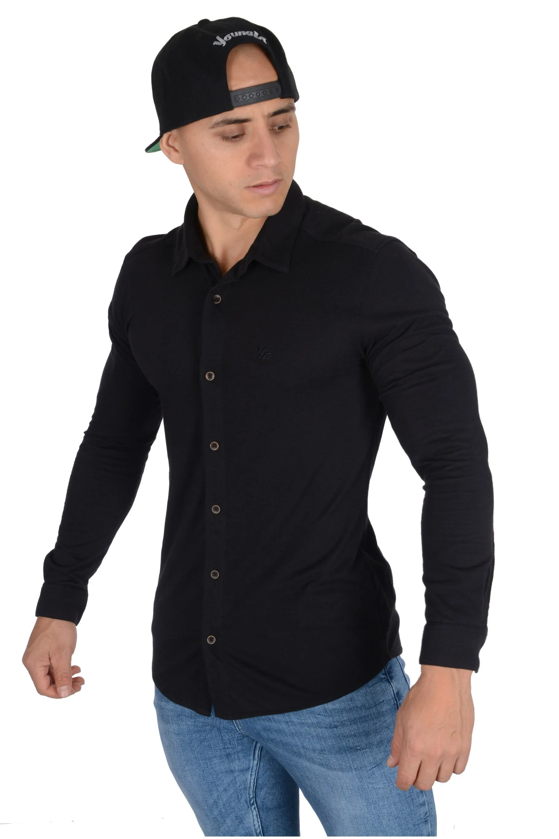 YoungLA Athletic Fit Dress Shirt Button Down 415