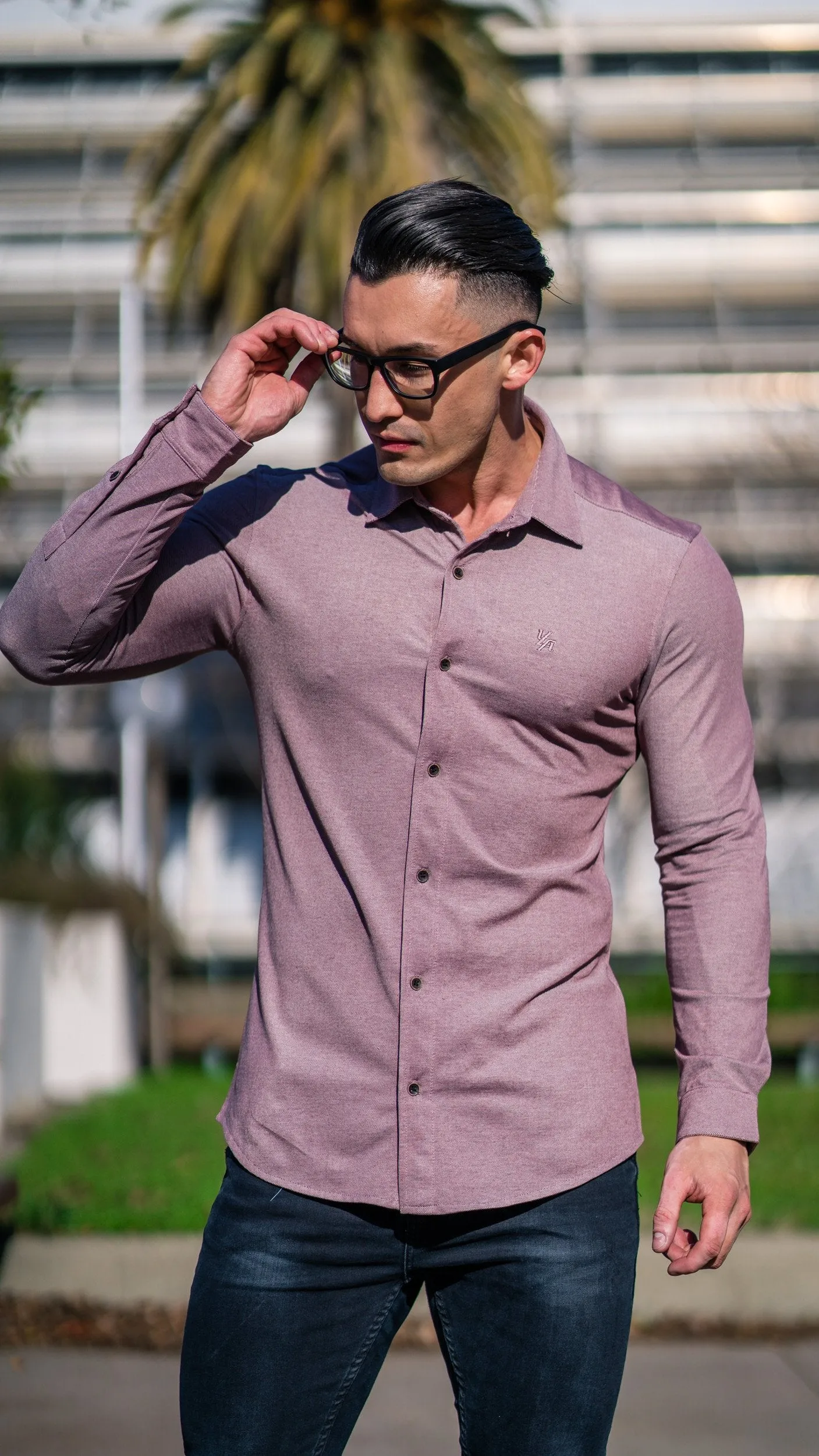 YoungLA Athletic Fit Dress Shirt Button Down 415