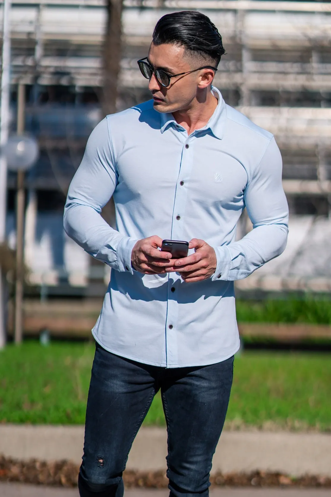 YoungLA Athletic Fit Dress Shirt Button Down 415
