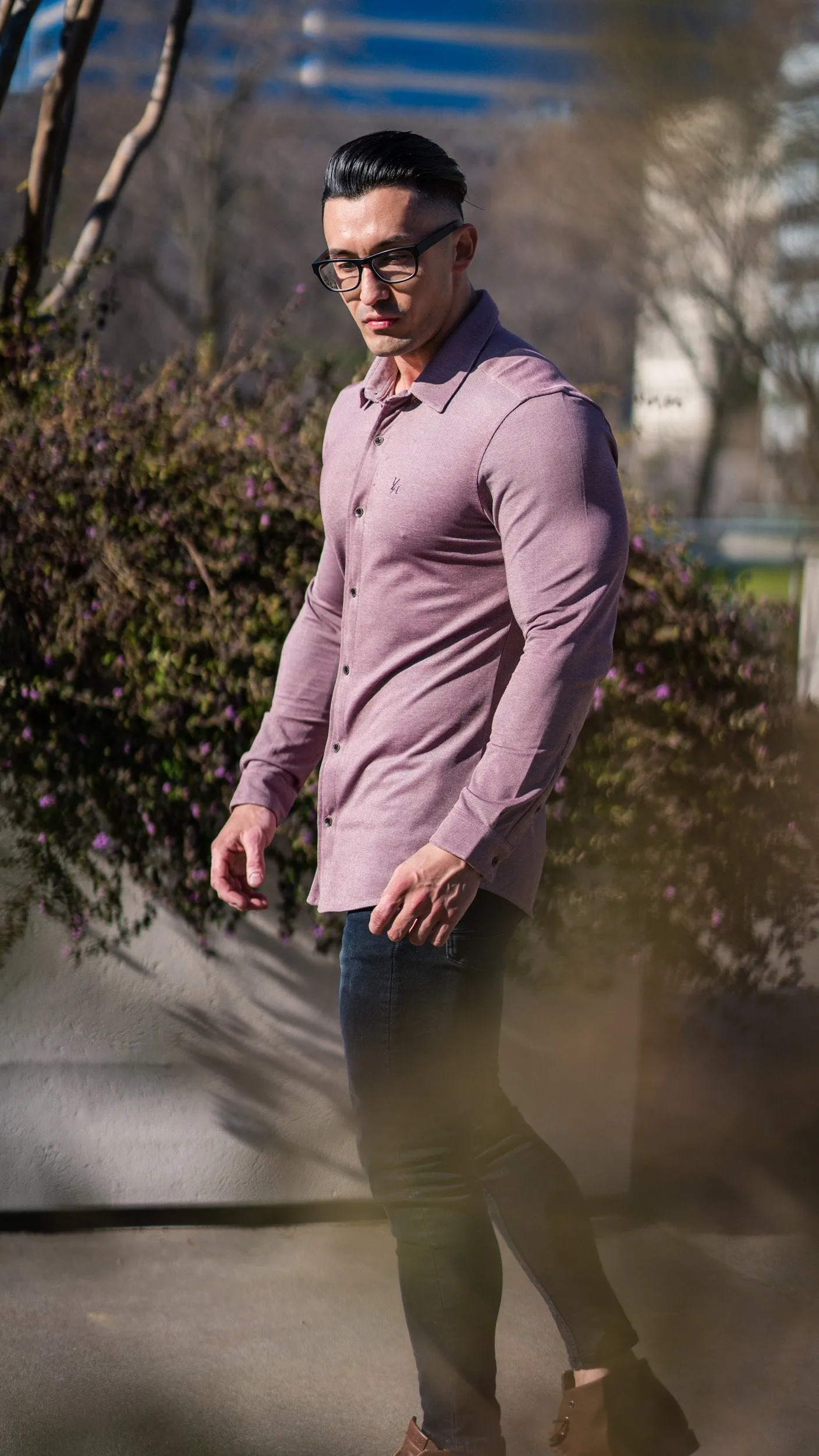 YoungLA Athletic Fit Dress Shirt Button Down 415