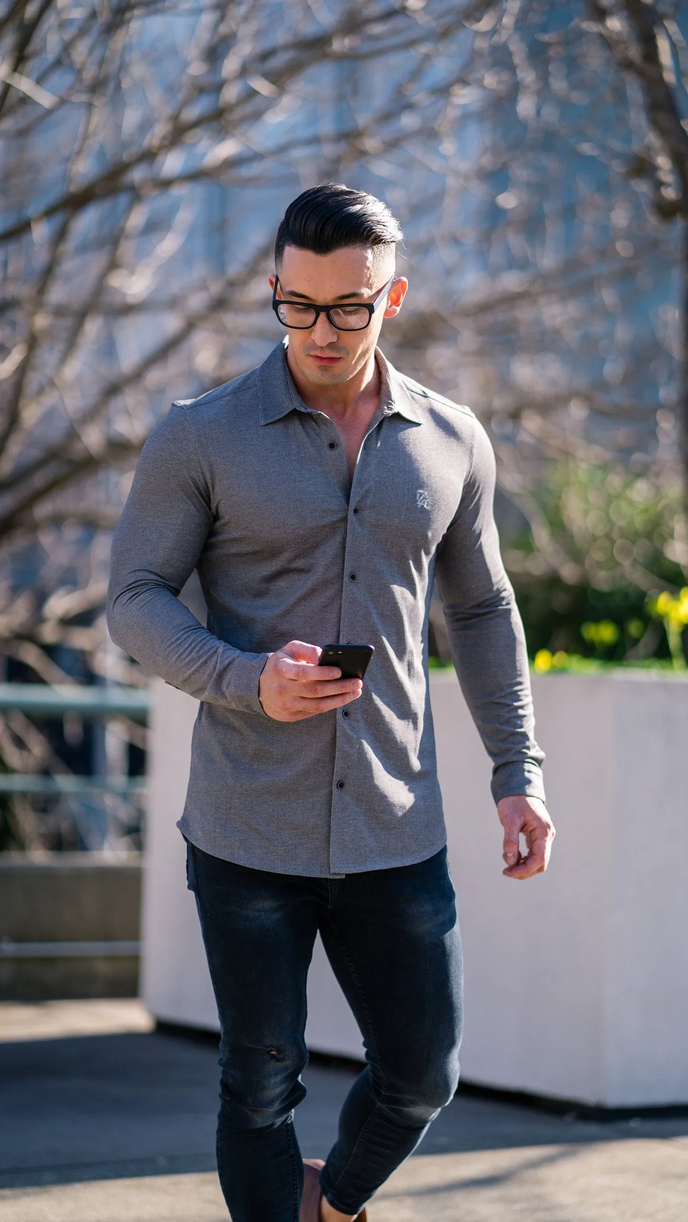 YoungLA Athletic Fit Dress Shirt Button Down 415